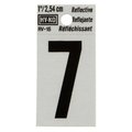 Hy-Ko 1.25In Reflective Number 7, 10PK B00370